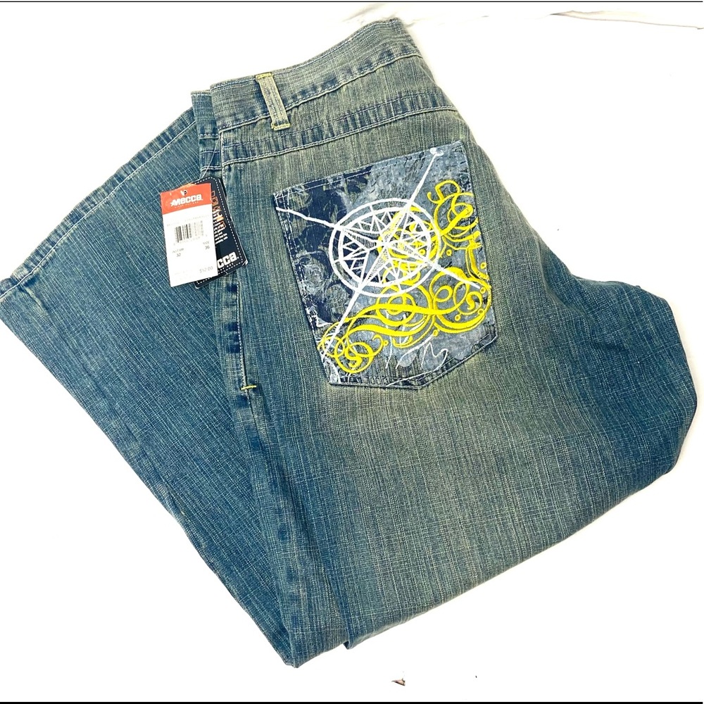 Mecca Hip hop Columbia blue men’s pants 36/32